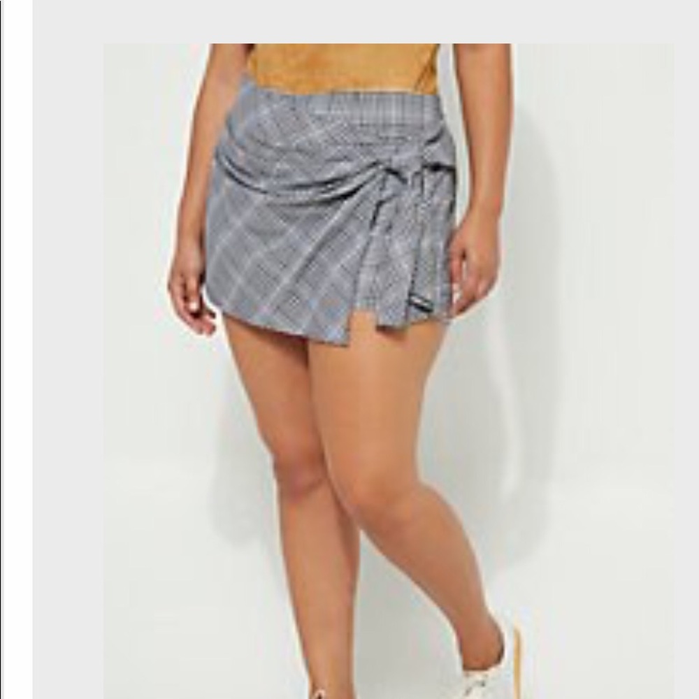 Plaid skort